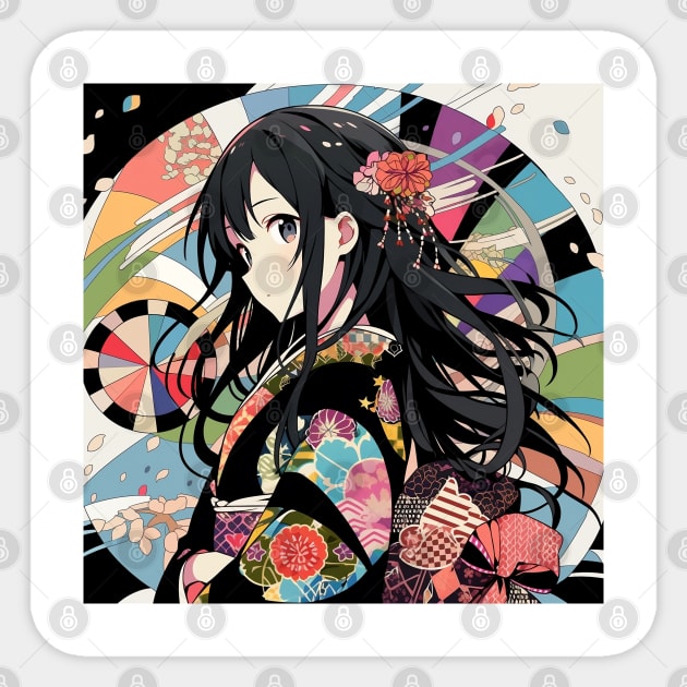 mio kimono Sticker by WabiSabi Wonders